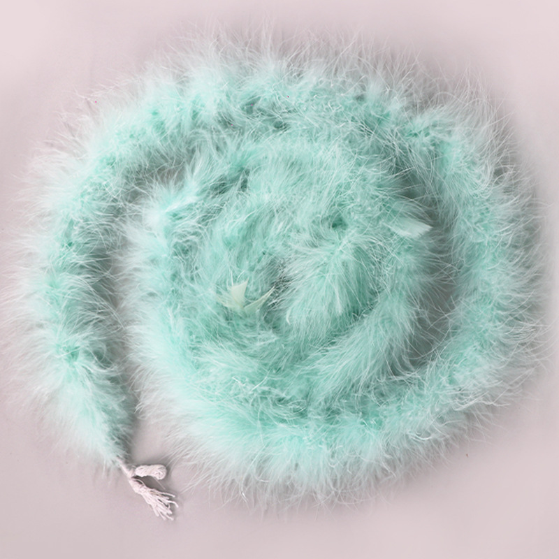Picture of Tops wholesale Turkey plush plush feather diy1 2 M 16G performance stage decoration feather strip
