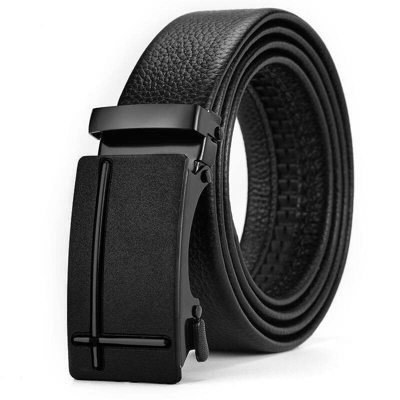 Picture of Men's belt automatic buckle litchi pattern belt business gift online shop clothing accessories gift pants belt factory wholesale