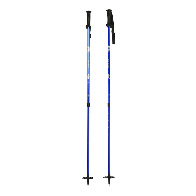 Picture of Double-Board Snowball Fight Retractable and Adjustable Multi-Functional Aluminum Alloy Cane Universal Equipment for Adults and Children Professional Ski Poles