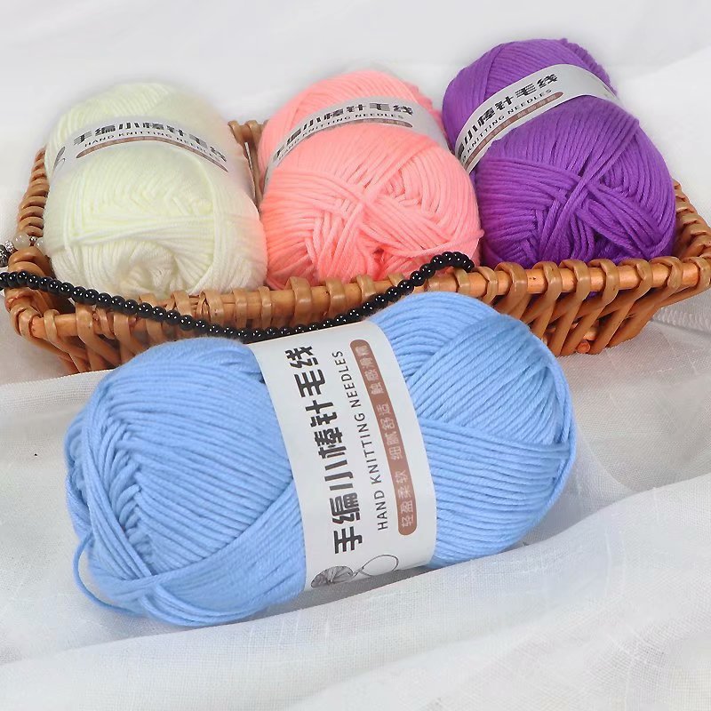 10 strands of small stick needle thread medium coarse wool knitting wool hand knitting men's and women's hat scarf line coat line wholesale