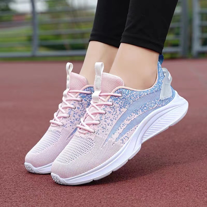 Foreign trade women's shoes thick-soled fashion simple breathable tide running shoes comfortable high light sneaker women wholesale