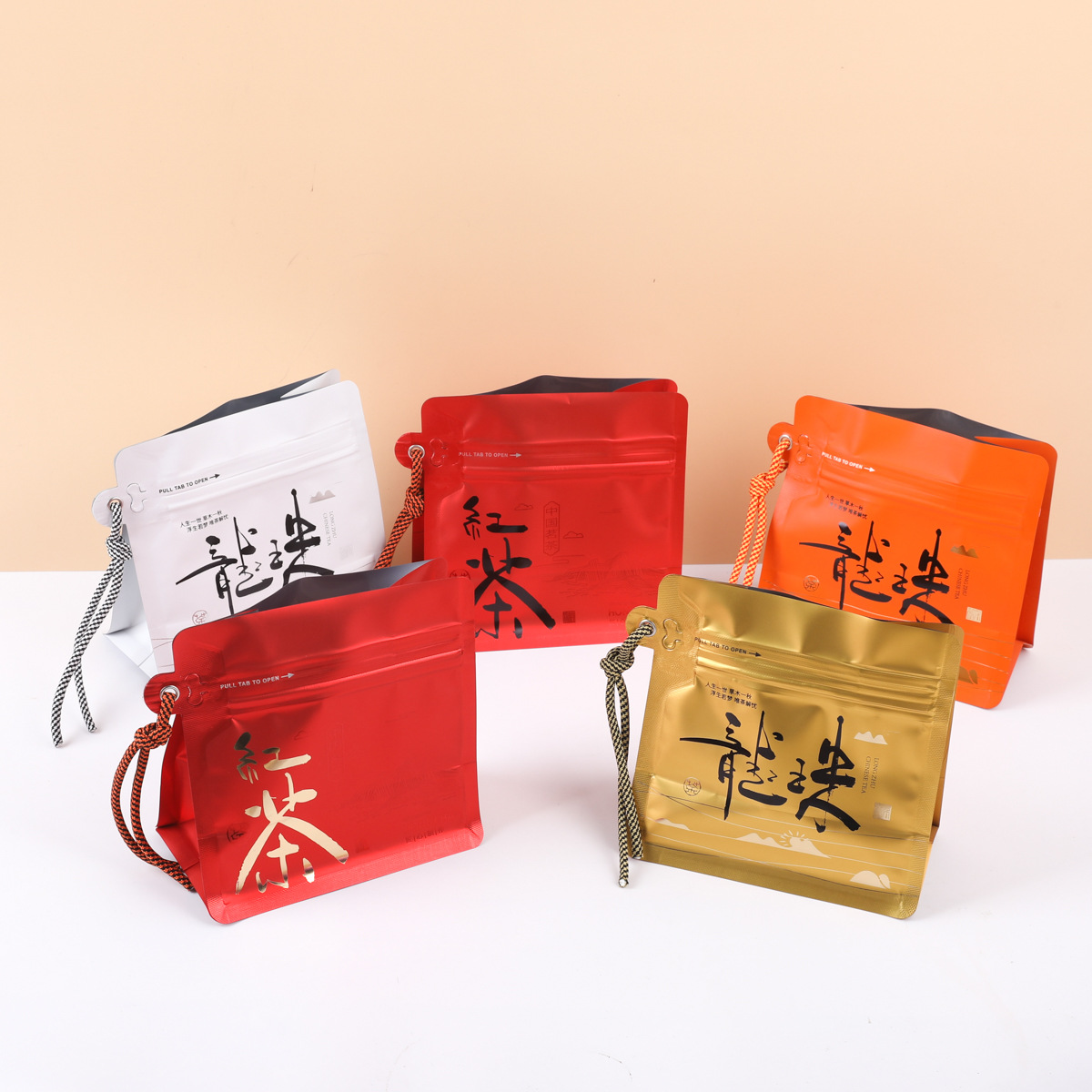 Bronzing Tea Bag Self-sealing Bag Zipper Sealing Bag Split Bag Bulk Tea Packaging Bag Tea Bag Tea Packaging Bag