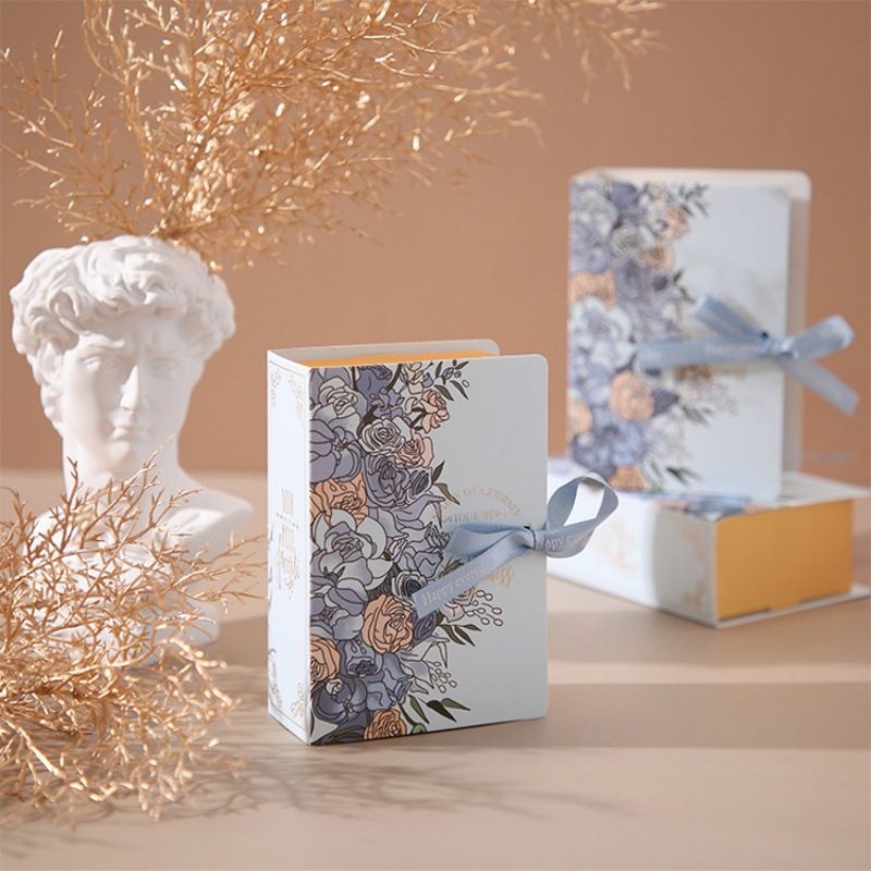 Picture of Creative Books Candy Box INS Wind Accompanying Gift Wedding Candy Box Gift Packaging Box Wedding Candy Gift Box