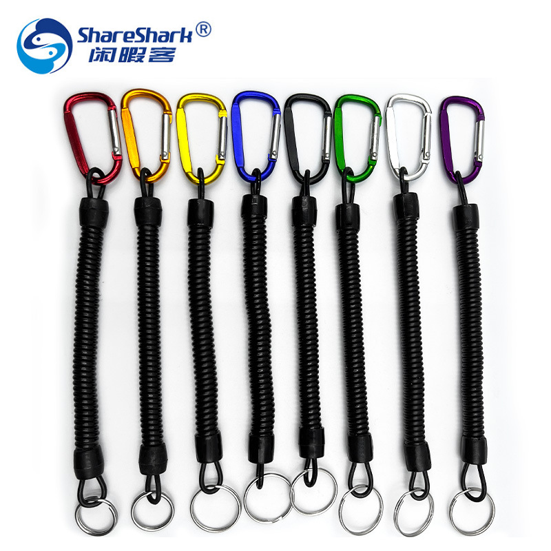 Picture of ShareShark fishing lost hand rope retractable fishing rod Rod guard Rod rope put Rod rope fishing gear supplies