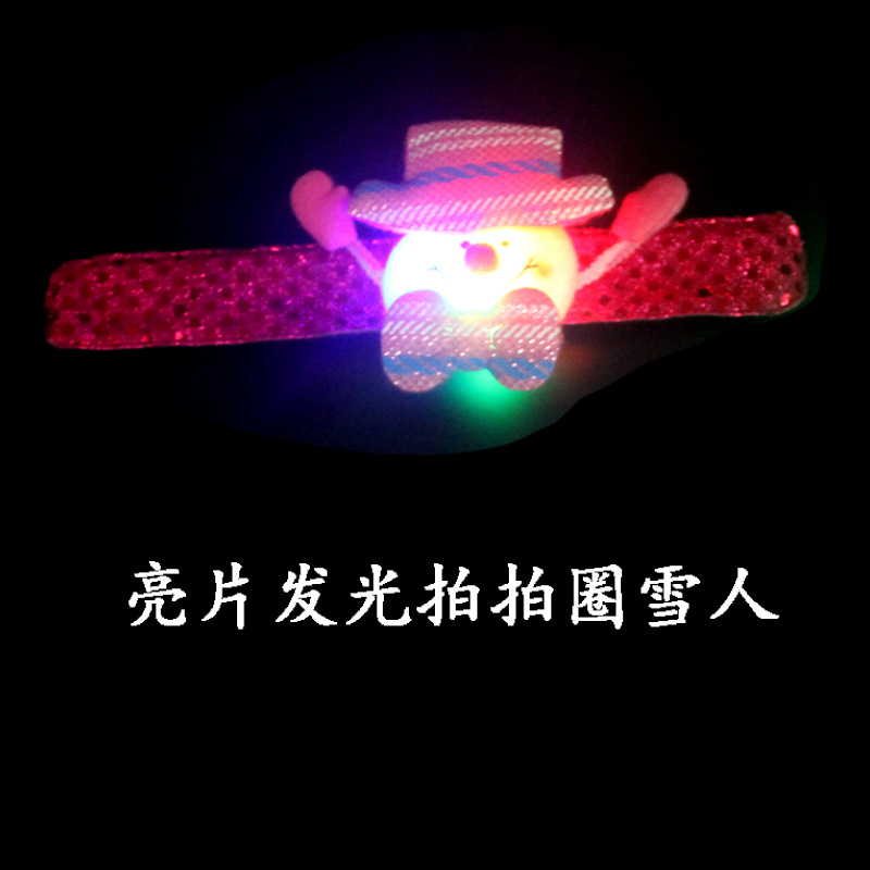 Picture of Christmas Kidsren's Gifts Christmas Glowing Hand Ring Decorations Christmas Snap Ring Christmas Gifts