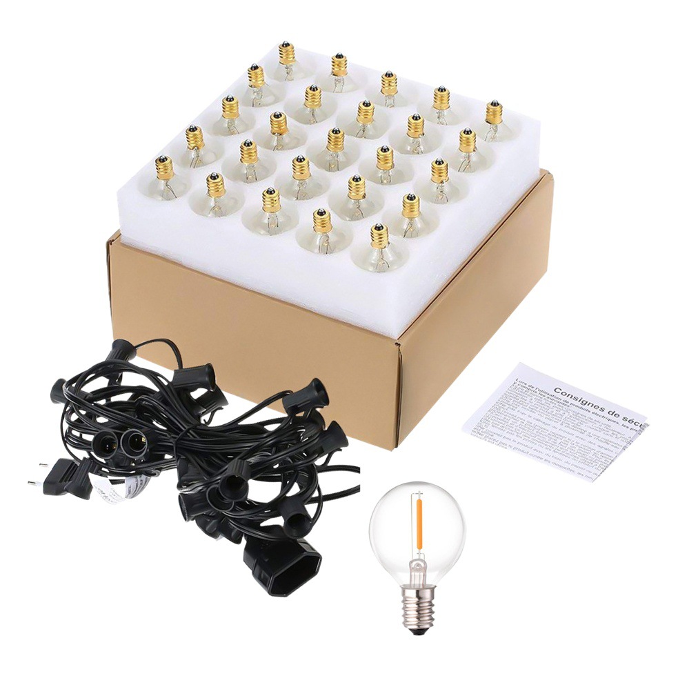 Cross-border G40LED retro light string solar courtyard outdoor decorative light string Amazon hot selling manufacturers wholesale