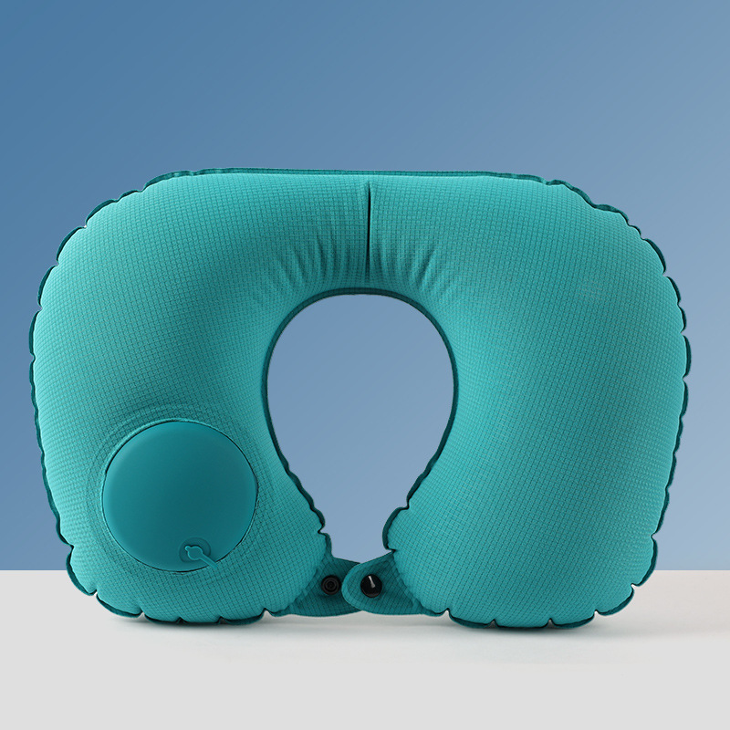 Picture of Inflatable U-shaped Pillow Cool Pressing Inflatable Pillow Travel Portable Neck Pillow Travel Sanbao Storage Pillow for Airplane