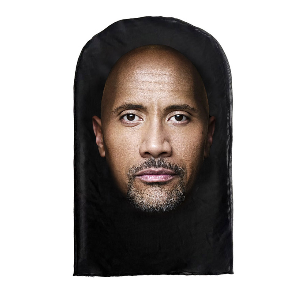 Cross-border Hot Full-cover Visual Mesh Cover Party Funny 3D Printed Cover Kobe Face Cover