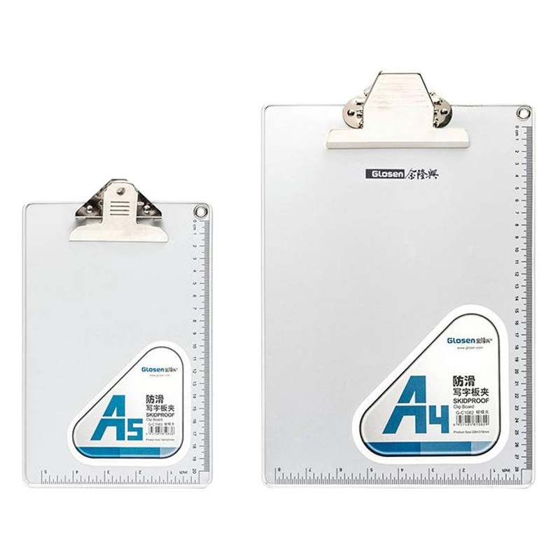 Writing Pad Plywood Menu Clip A4 File Plywood Writing Pad Clip Writing Pad Metal Paper Plywood Cross-Border