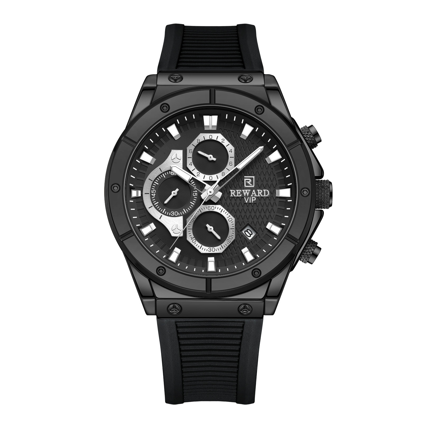 Picture of Reward skin-friendly silicone tape multi-functional men's sports watch cross-border supply multi-functional fashion men's watch pin