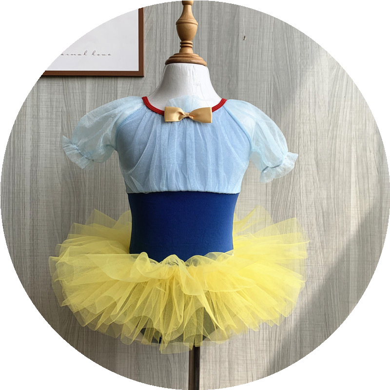 Picture of Children's Dance gauze skirt female ballet pettiskirt half-length short mesh 61 performance skirt practice skirt White Black