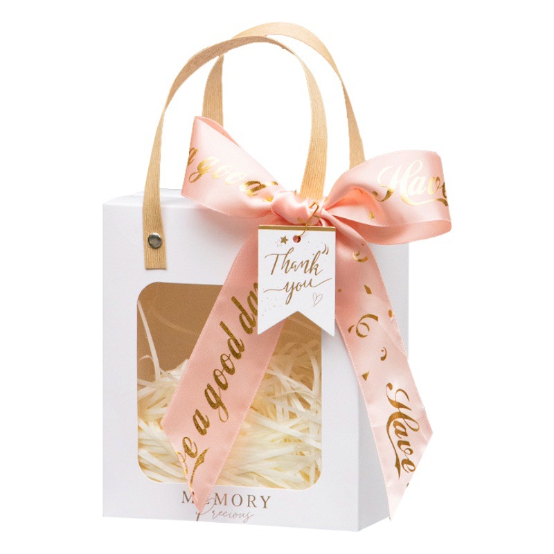 New window handbag custom high-end birthday gift gift bag paper bag wedding gift bag