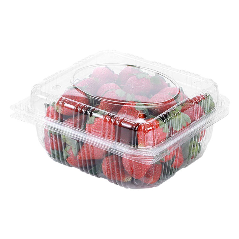 Fruit Box Disposable Strawberry Plastic pet Packaging Box Transparent Blister Box with Lid Fruit Fruit Cut Packaging Box
