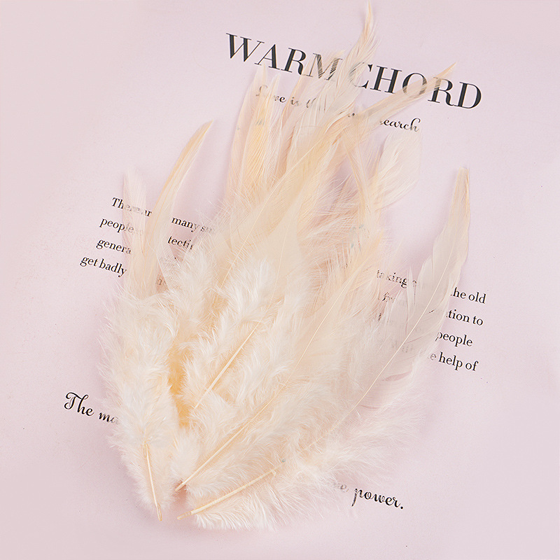 Picture of Factory wholesale diy color feather 200.00 cm-266.66 cm inch white pointed feather feather accessories dream catcher clothing decoration