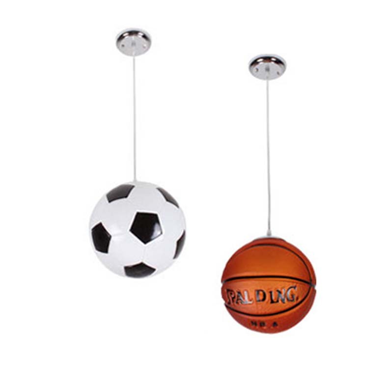 Picture of Amazon Explosions Football Basketball Glass Chandelier Theme Bar Restaurant Children's Room Decorative Lights Away Ceiling Lights