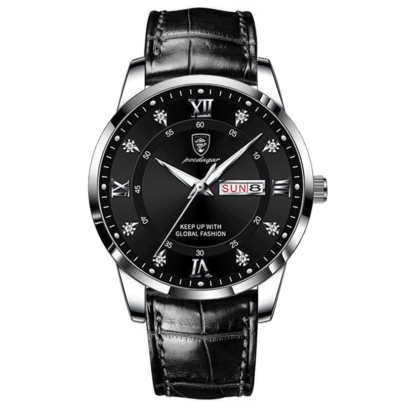 Picture of Baidagee New Waterproof Luminous Double Calendar Men's Watch Ultra-thin Quartz Watch Live AliExpress Explosions