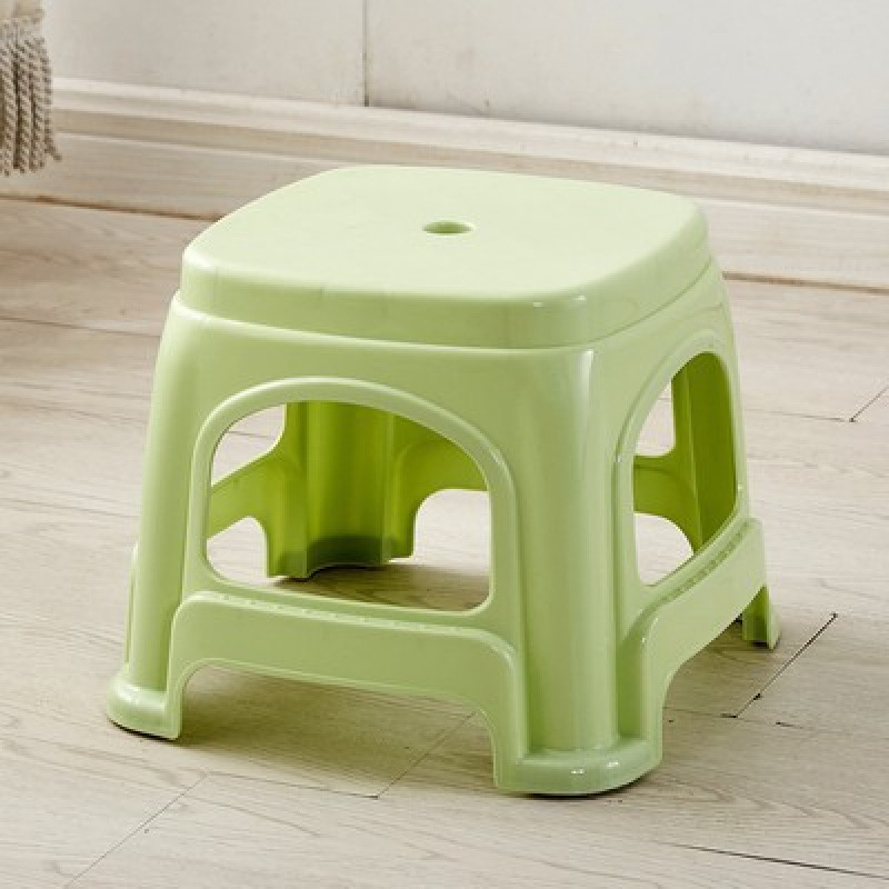 Picture of Plastic stool home thickened living room dining table Deng Zishuo material square bench chair simple cooked rubber small stool high stool