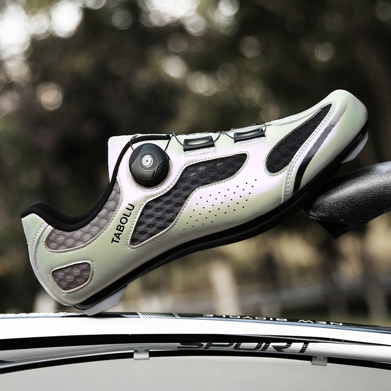 Cross-Border New Summer Mesh Breathable Lock-Free Cycling Shoes Men's Road Bike Cycling Shoes Mountain Bike Lock Shoes Hard Sole