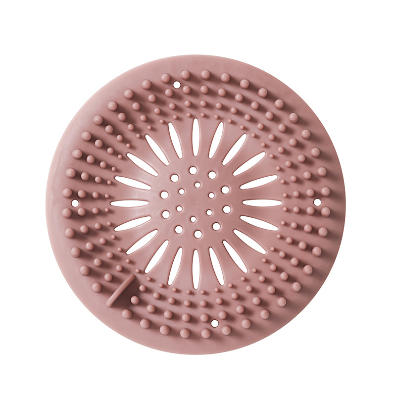 Picture of Sink anti-clogging silicone floor drain cover bathroom drain hair anti-clogging filter sewer filter