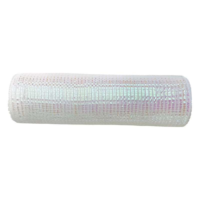 Online celebrity Christmas tree decoration magic color mesh PP plastic ribbon ribbon gauze Christmas scene layout
