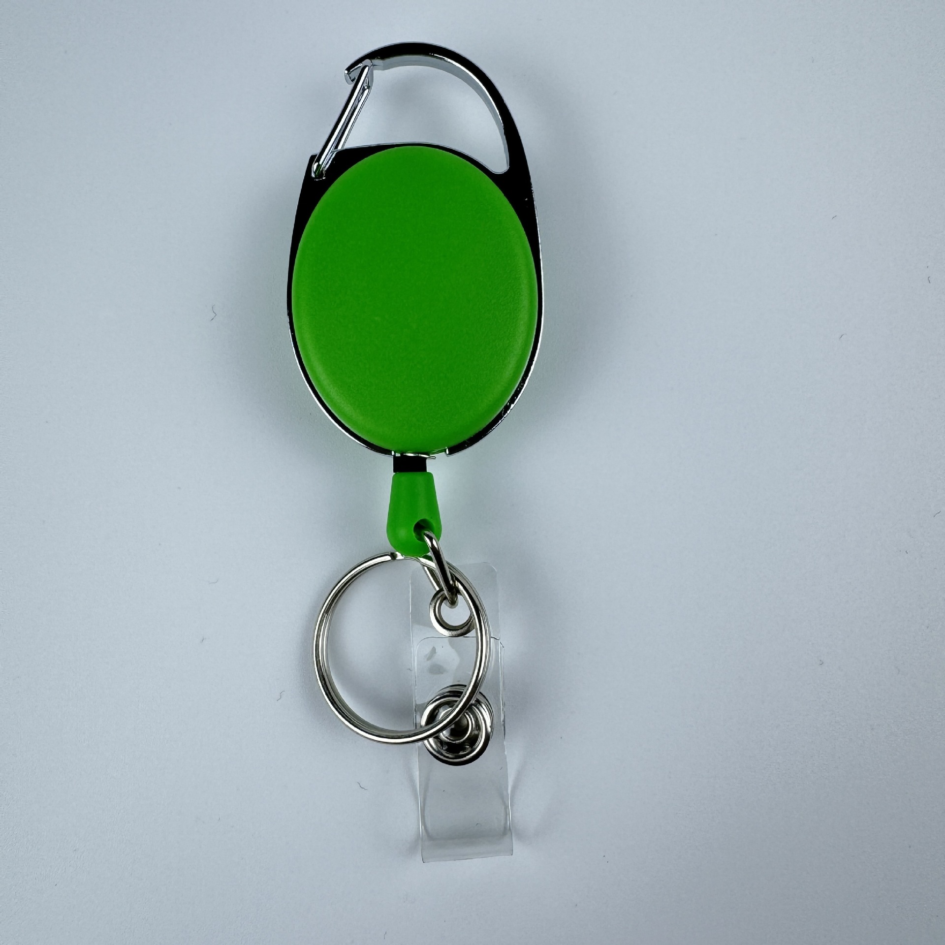 Picture of Oval Outdoor Solid Color Solid Color Easy Pull Buckle Easy Pull Retractable Buckle Wire Pull Cable ID Buckle Retractable Keychain