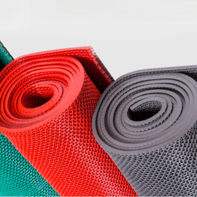 Picture of Hollow Mesh Bathroom Carpet Kitchen Toilet Anti-Slip Mat Pvc Plastic Mesh Leaking Rubber Floor Mat S Floor Mat