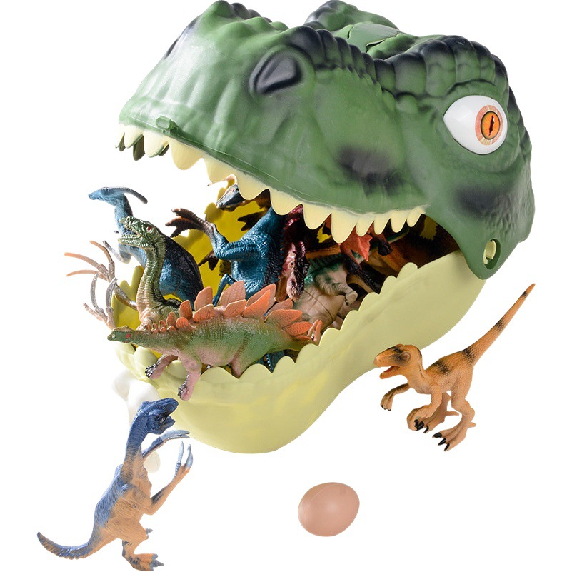 Cross-border Tyrannosaurus storage box toy boy creative suit simulation animal plastic model children's cultivation toy