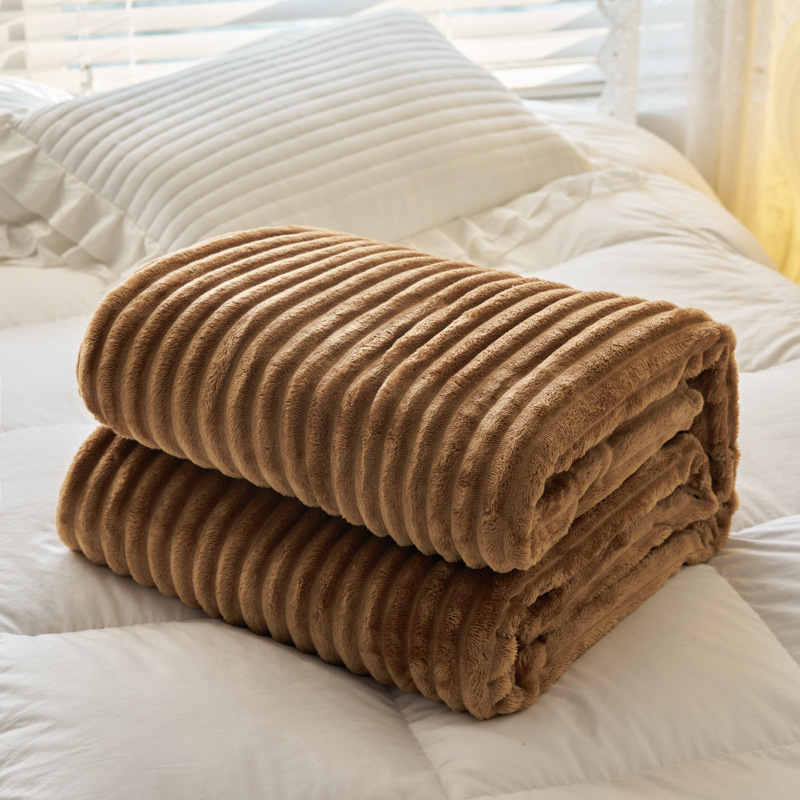 Picture of Light Luxury Rabbit Plush Blanket Sofa Blanket Casual Blanket Autumn and Winter Bedroom Thickeneded Warm Blanket Air Conditioning Nap Bed Sheets