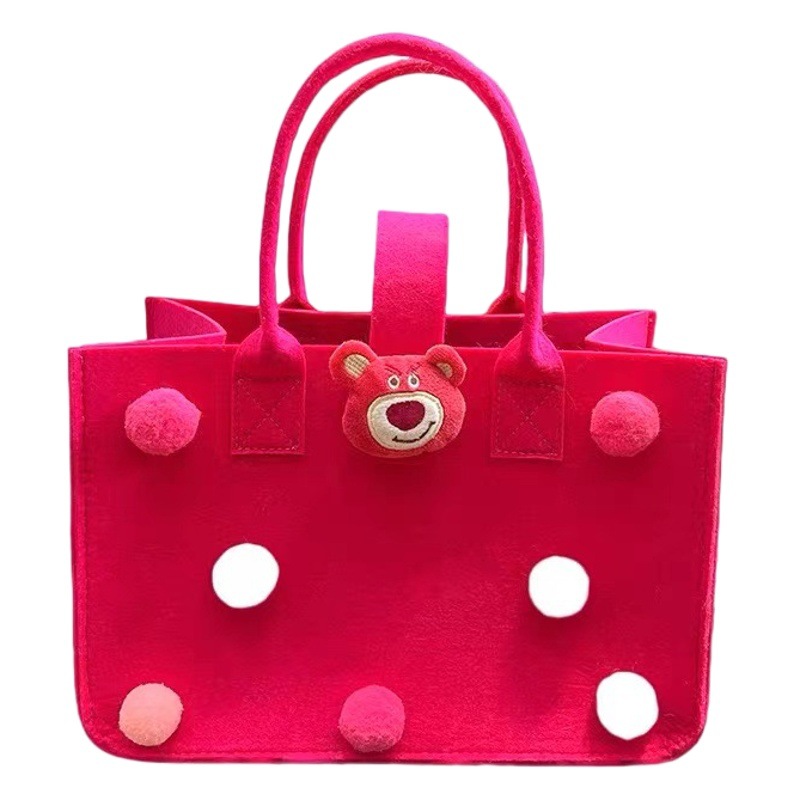 Internet Celebrity Felt Gift Bag Cartoon Children's Baby Banquet Gift Bag Manufacturer Wholesale Children's 100-Day Banquet Bag