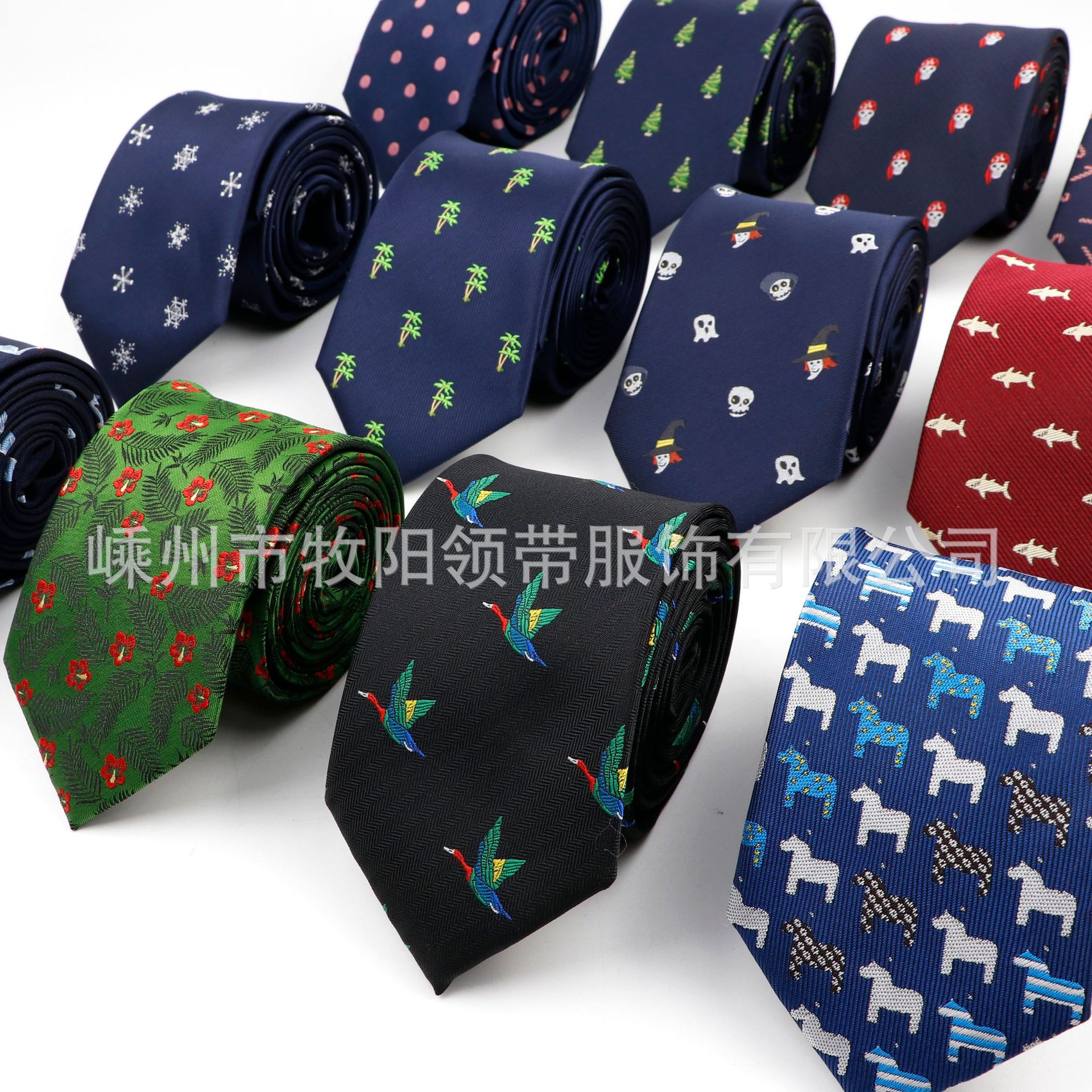Men's Korean-style casual fashion tie 7.5cm animal tie factory in stock wholesale