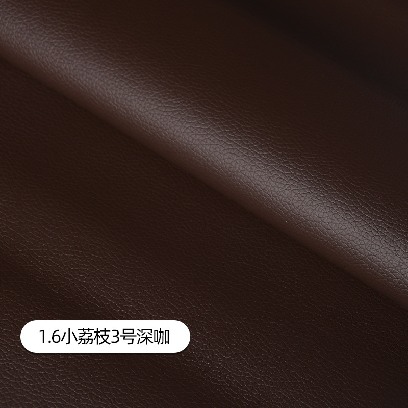 Picture of Litchi Pattern Pu Leather Fabric Pu Leather Artificial Leather Factory Leather Label Self-Adhesive Sofa Repair Subsidy Leather Patch
