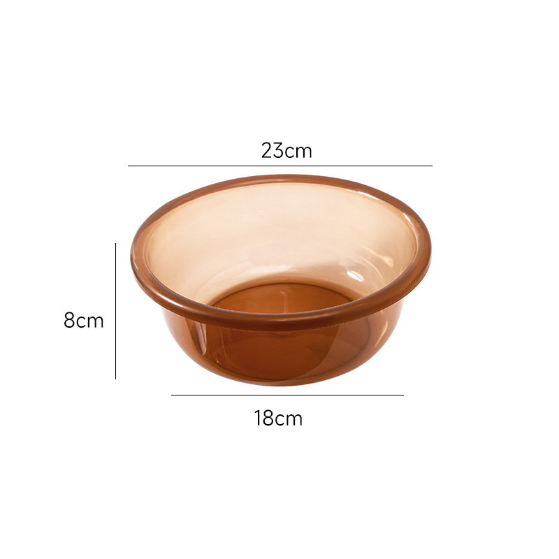 Picture of Transparent Plastic Basin 23cm25.5cm29cm32cm Advertising Basin Deepening Washbasin Foot Washing Basin Vegetable Washing Basin