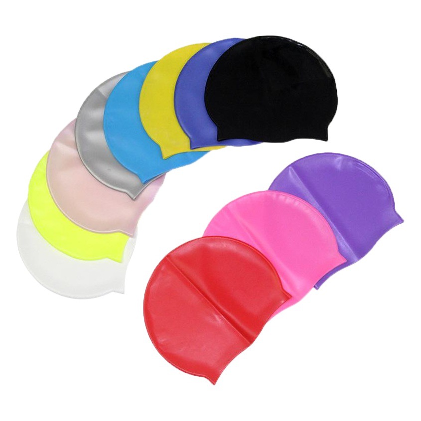 Foreign trade hot silicone swimming cap package unisex swimming cap student training waterproof anti-fog swimming goggles 2-piece set
