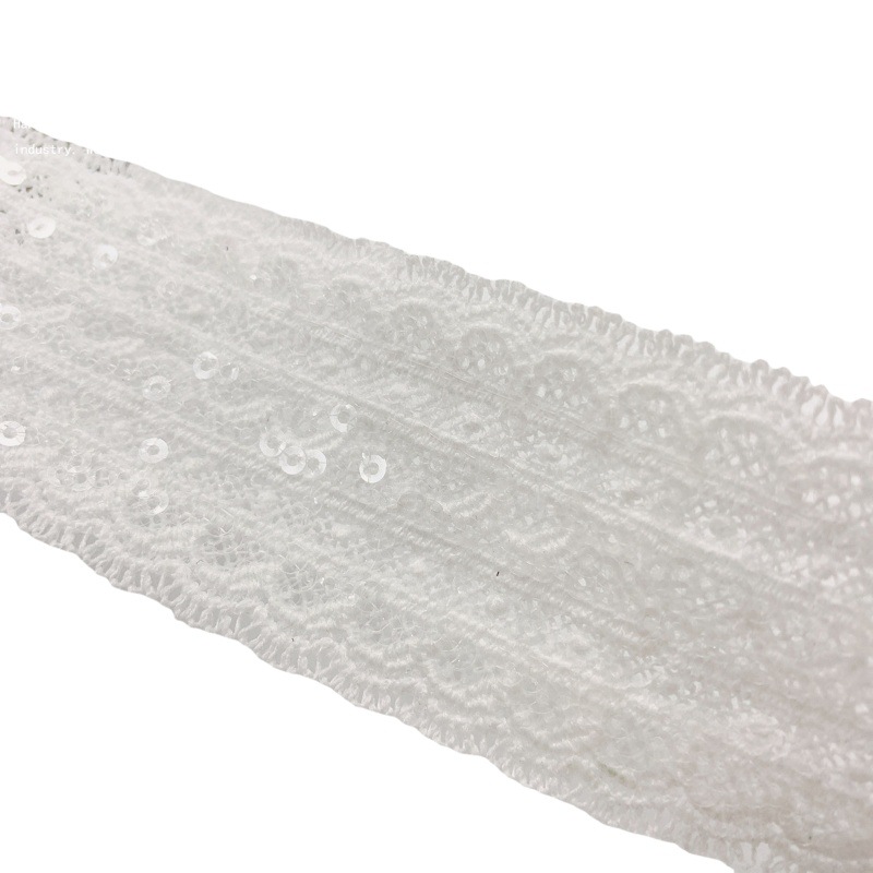 Milk silk barcode jewelry single wave in stock wholesale embroidered lace garment accessories fine thread water soluble beads lace