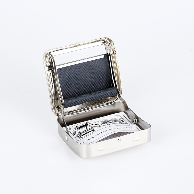 Picture of Manufacturer's Best-Selling 70Mm78Mm Metal Cigarette Box Portable Stainless Steel Cigarette Rolling Machine Manual Semi-Automatic Adjustable