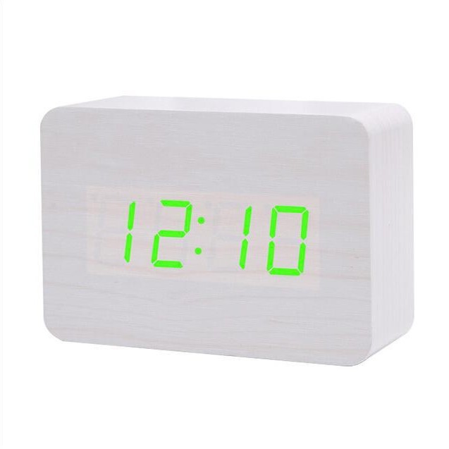Picture of Source Manufacturer Electronic Clock Rectangular Wooden Clock Mini Alarm Clock Digital Clock Led Wooden Clock Luminous