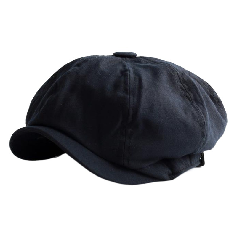 Retro Spring and Autumn Casual British Painter Octagonal Hat Men's Peaked Hat Beret Men's Trendy Autumn and Winter Women's Newsboy Hat