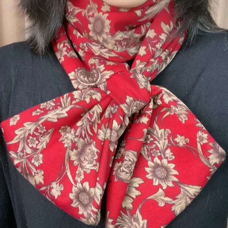 Picture of [Increase lengthening] 14*140cm neck long scarf Australian velvet cotton autumn and winter warm scarf fashion scarf scarf