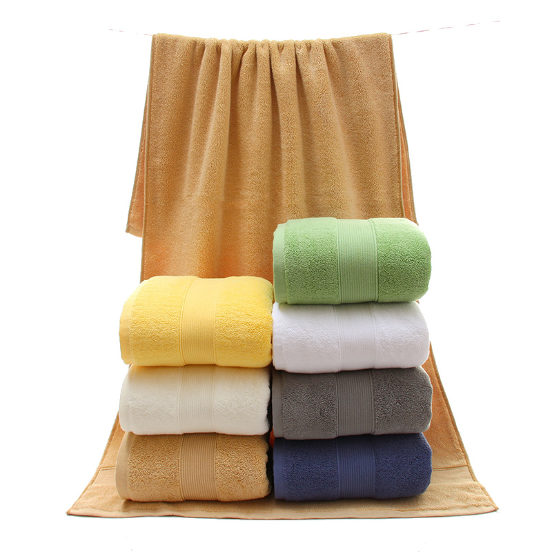 Picture of Pure Cotton Bath Towel Wholesale 650g Thick Absorbent Large Bath Towel Pure Cotton Hotel Break Export Bath Towel Custom Logo