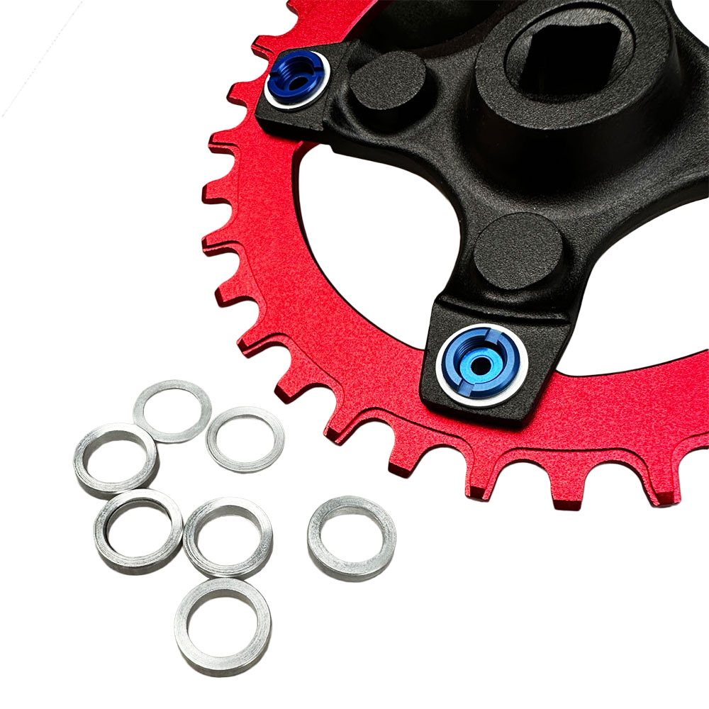 Picture of Mountain Bike Disc Nail Washer Dead Fly Crankset Screw Gasket Bicycle Crank Gasket Modified Disc Guard Single Disc 1mm