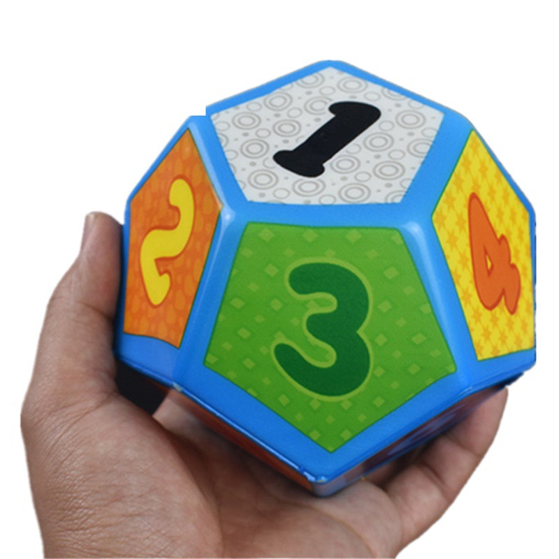 New multi-sided three-dimensional dice large 12-sided toy sieve children's game props puzzle sponge dice