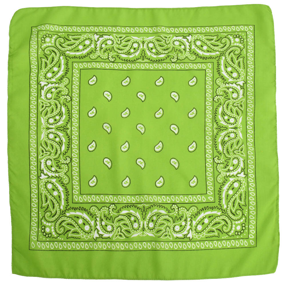 Picture of Factory direct supply in stock polyester square paisley scarf wholesale hip hop hip hop riding cashew flower scarf