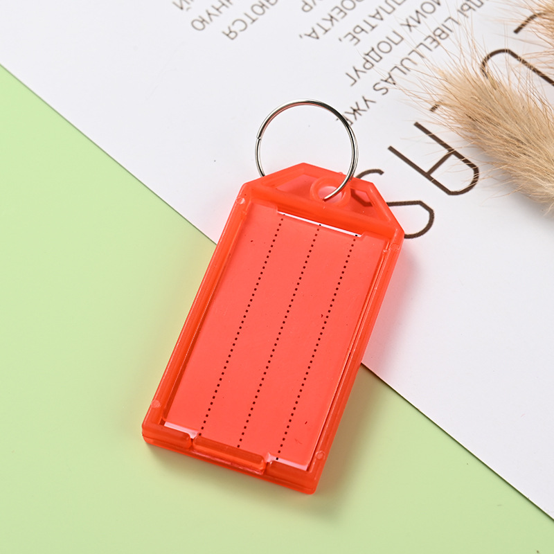 Picture of Plastic Key Plate Rental Color Number Plate Key Artifact Label Management Can Mark Plate Key Chain Key Ring