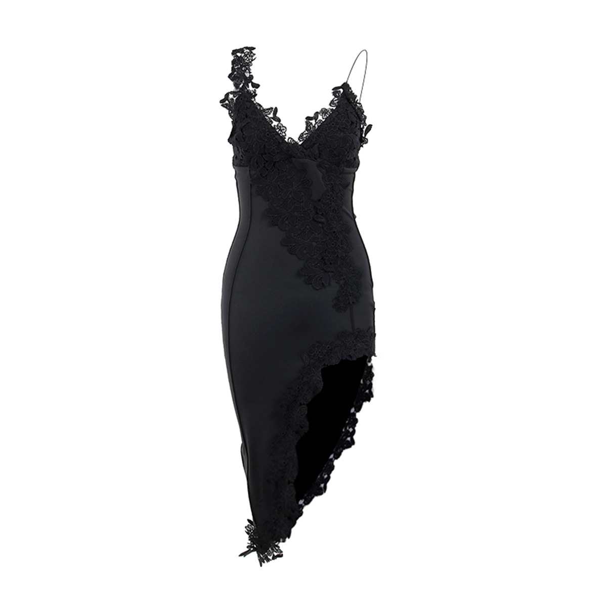 Picture of JY22618 European and American Sexy Deep V Strap Dress Slim Fit Chest Showback Party Spice Girl Elegant Hip Skirt