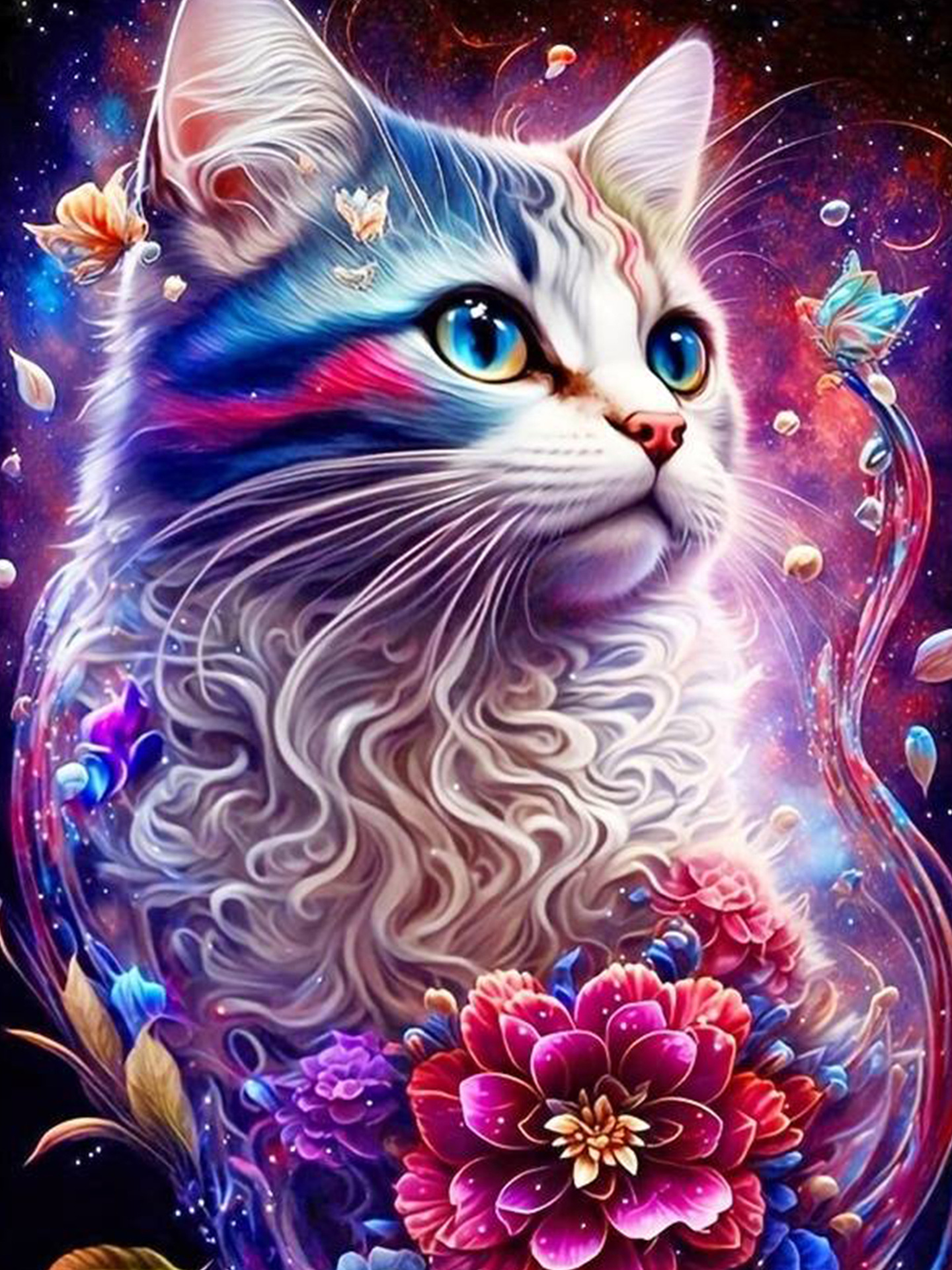 Picture of Foreign Trade Cross-Border 5D Animal Scenery Full of Diamonds DIY Diamond Embroidery Full of Diamonds Rubik's Cube Round Diamond Craft Decorative Painting Diamond Painting