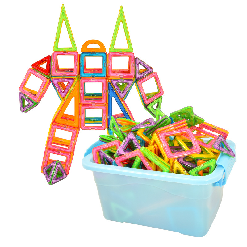 Picture of Magnetic Piece Building Blocks Children's Magnet Magnetic Piece Puzzle Boys Girls Baby Iron Piece Puzzle Assembled Toy Square