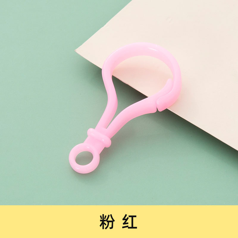 Picture of diy jewelry accessories color bulb button doll key chain plastic lobster buckle bag buckle acrylic hook buckle