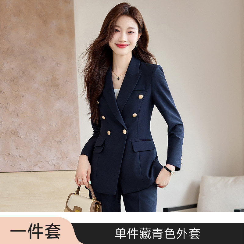 Picture of Grey Suit suit Women's 2024 New Autumn and Winter Elegant Work Clothes Professional Dress Autumn Casual Suit Jacket