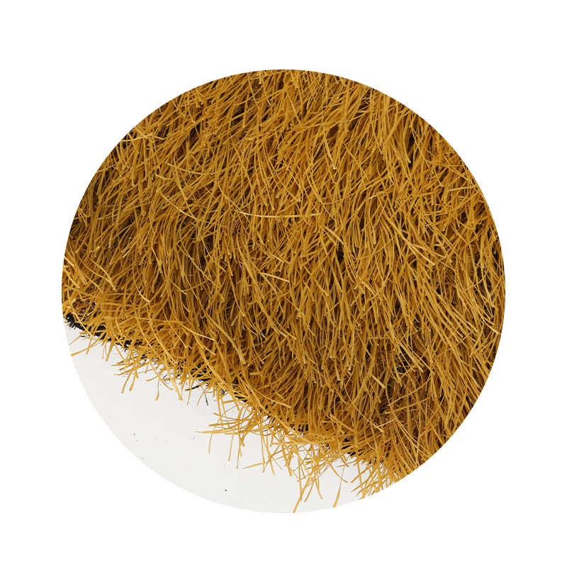 Picture of Yellow Artificial Thatch Roof Plastic Thatch Roof Eaves Garden Landscape Thatch House Artificial Thatch Anti-corrosion Insect Resident