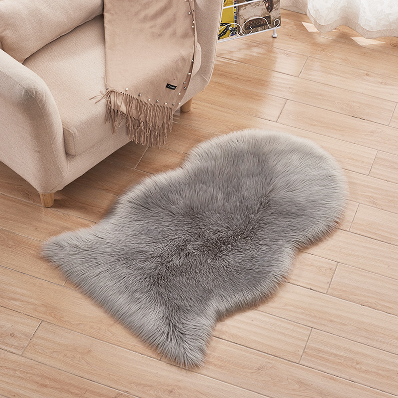 Picture of Modern Simple Machine Washable Living Room Entrance Carpet Balcony Study Bedroom Bedside Mat Machine Washable Solid Color Foot Mat